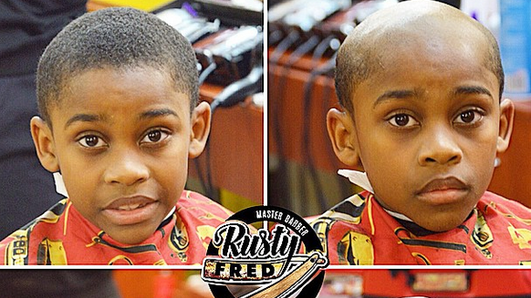 Barber Gives Naughty Kids 'Old Man' Haircuts