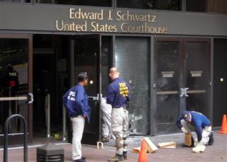 Bomb Damages San Diego Courthouse