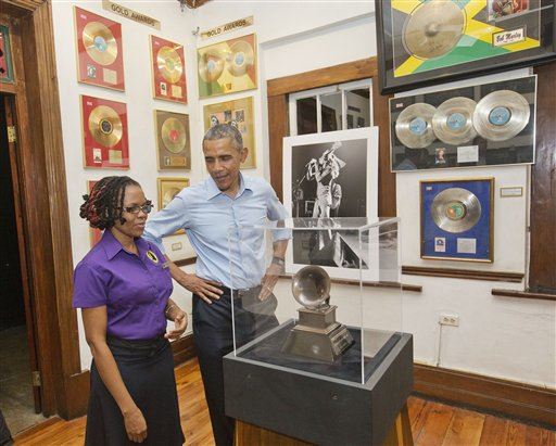 Obama's First Stop in Jamaica: Marley Museum