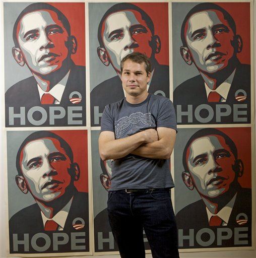 Artist Fairey: Obama Hasn't Lived Up to Hope Poster