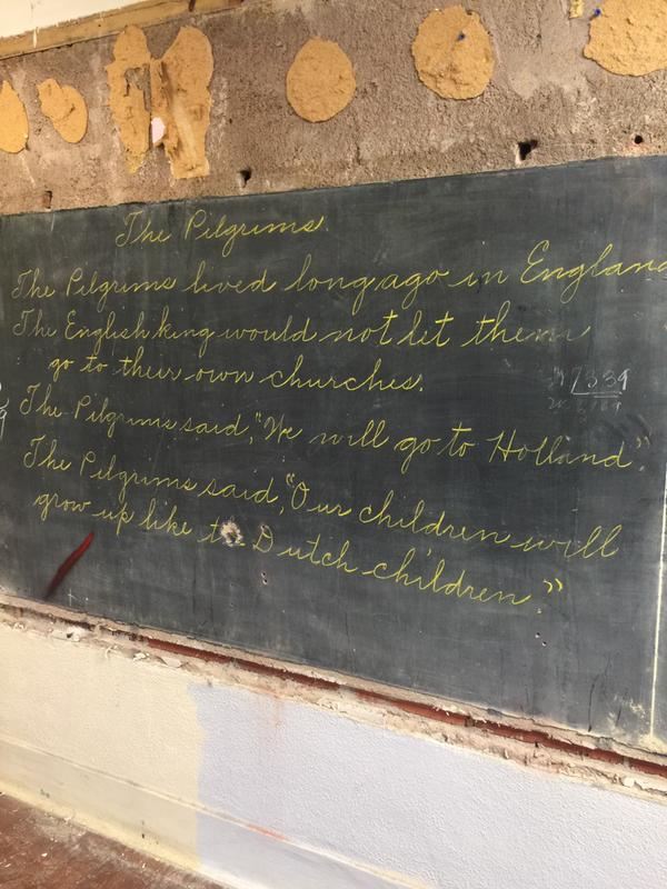 Behind Chalkboard, an Enchanting Century-Old Find