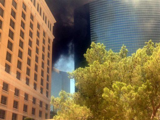 Hotel Pool Fire Hits Vegas Hotel
