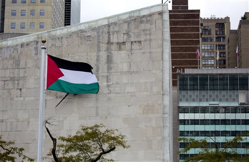 Palestinian Flag Flies for First Time at UN