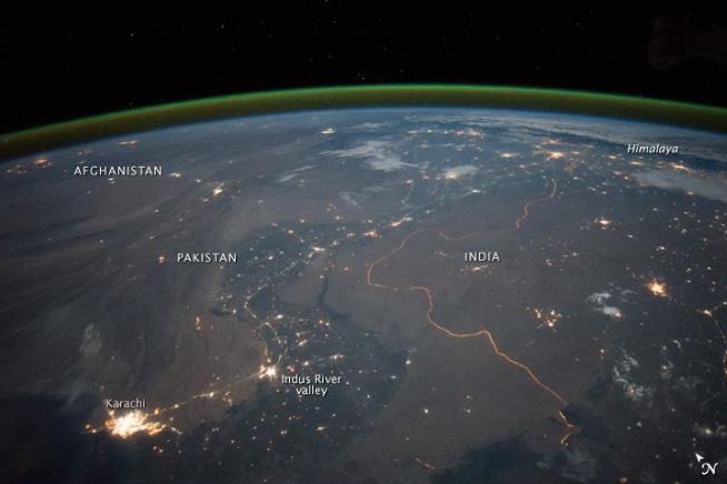 India's Glowing Border Is Visible From Space