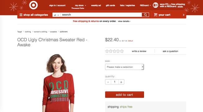 Target Is Getting Loads of Criticism for This Sweater