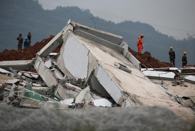 Man Saved 60 Hours After Landslide Buries Building