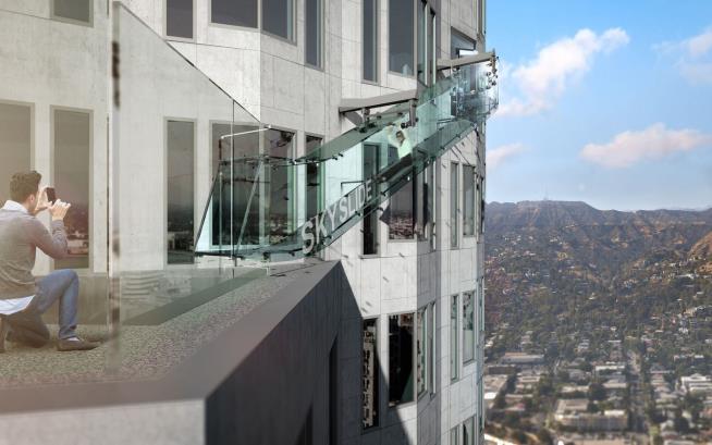 Not for the Faint of Heart: Glass Slide 1K Feet Over LA