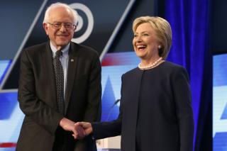 Sanders, Clinton Attack Trump to Open Debate
