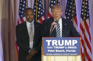 Carson Backs 'Cerebral' Trump