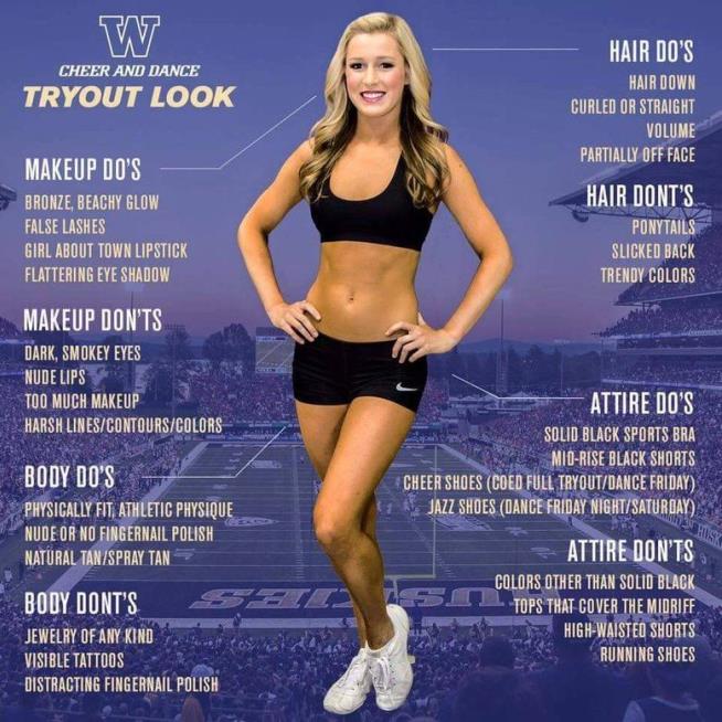 College Tells Would-Be Cheerleaders How to Look