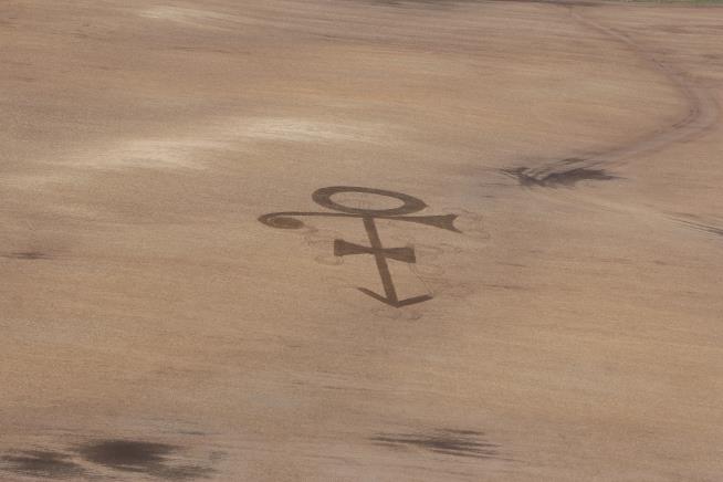 Farmer Plows Prince's Symbol Into His Field