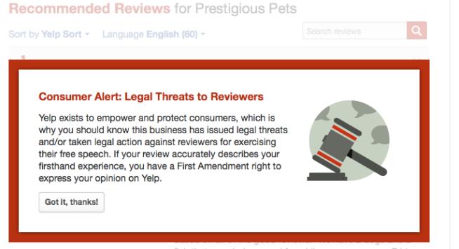 Petsitter Now Wants Up to $1M for Negative Yelp Review