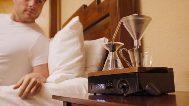 Finally, an Alarm Clock That's Good for Something (Coffee)