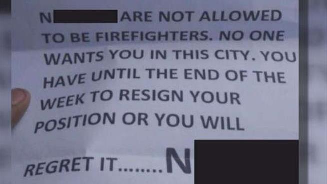 Home of Black Firefighter Torched After He Got Racist Letter