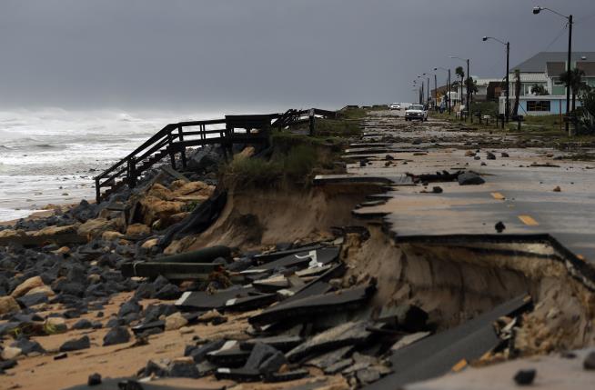 Still Dangerous, Matthew Plows Up Atlantic Coast
