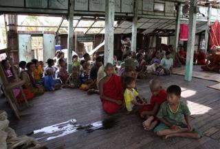 Monks Provide Myanmar Relief