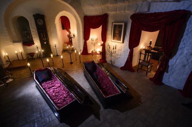 You Can Spend Halloween in a Coffin at Dracula's Castle