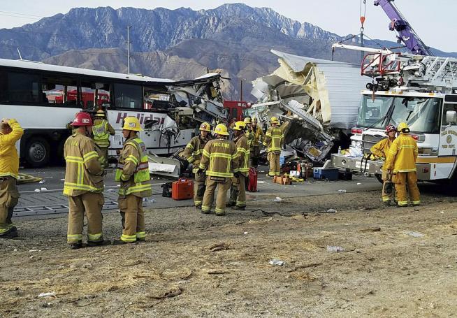 Tour Bus, Semi-Truck Crash in California, Killing at Least 11