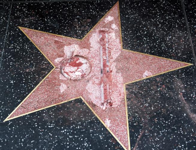Guy Who Smashed Trump's Star Is, Um, Unapologetic