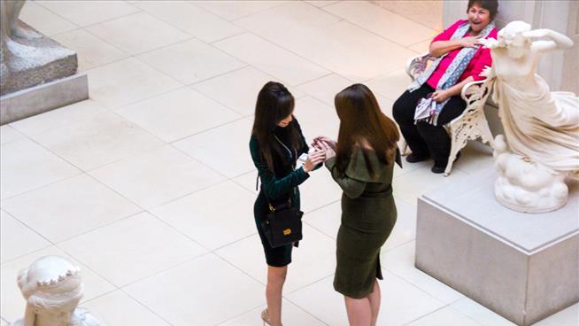 Woman Proposes to Girlfriend, but a 3rd Woman Steals Show