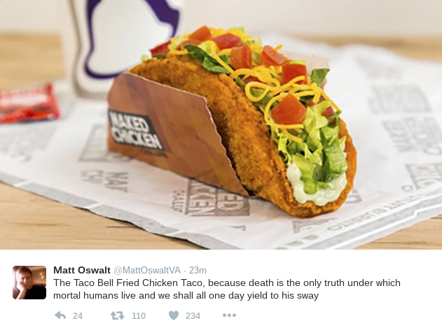 Taco Bell Just Making Tortillas Out of Fried Chicken Now
