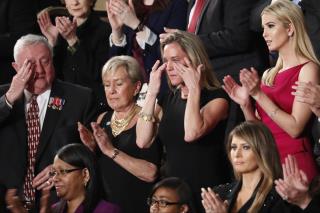 SEAL's Widow Gets Emotional Ovation During Trump Speech