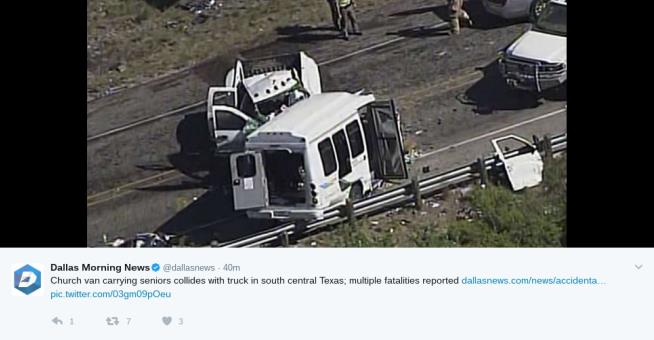 12 Killed in Collision Between Church Van, Pickup Truck