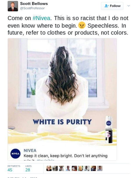 Nivea Apologizes for 'White Is Purity' Ad