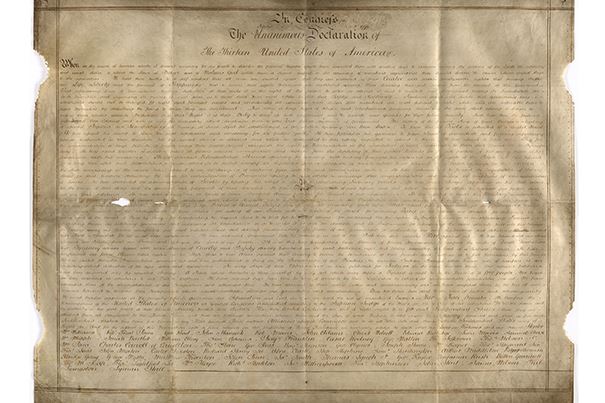 2nd Parchment Copy of Declaration of Independence Found ... Outside US