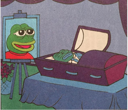 Cartoon Frog Taken Over by the Alt-Right Croaks