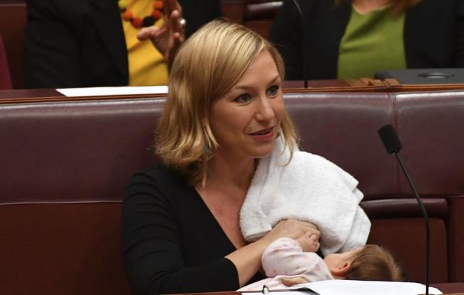 Aussie Lawmaker Breastfeeds Baby in Parliament