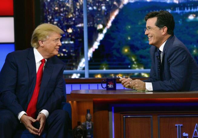 Trump Calls Colbert 'No-Talent Guy' Who Says 'Filthy' Things
