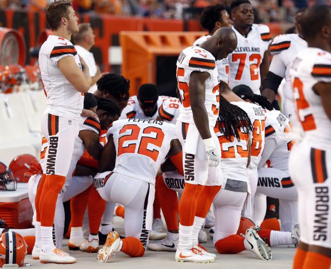 Cleveland Players Stage Biggest Anthem Protest Yet