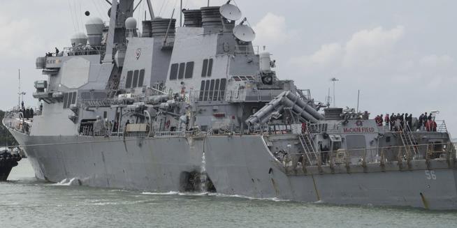 Sailors' Remains Found Inside Damaged Navy Ship