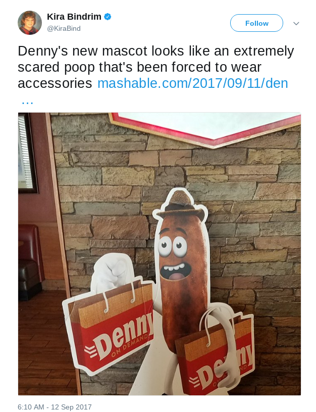 Is This Denny's Mascot a Piece of Poo?