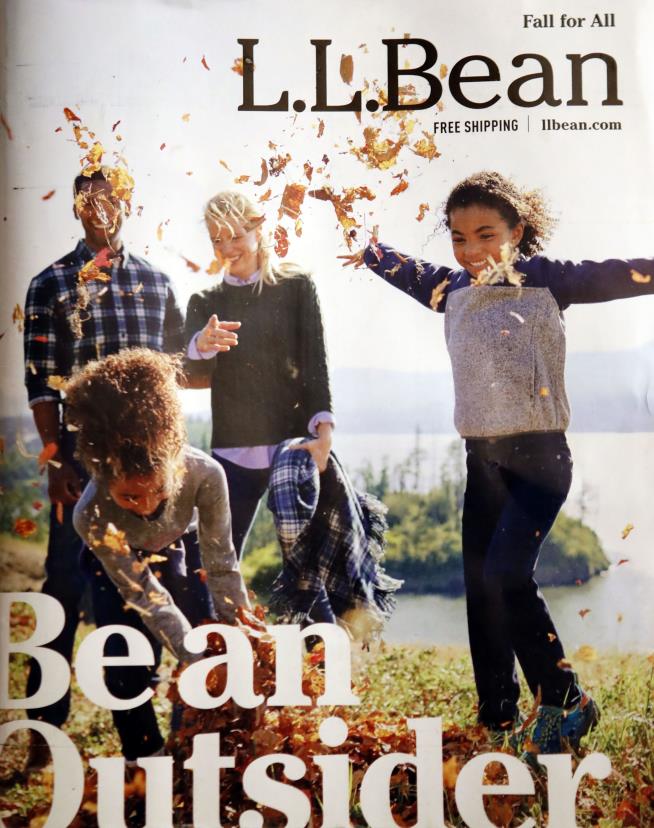 L.L. Bean Publishes Ad Only Visible in Sunlight