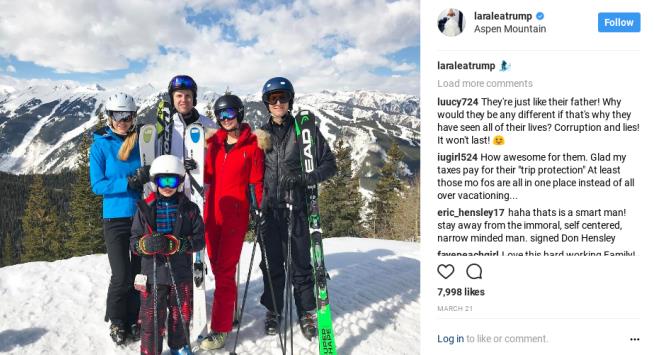 It Cost Taxpayers $330K for Security on Trump Kids' Ski Trip
