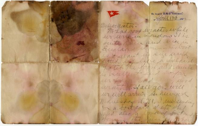 'Most Important Letter Written on Titanic' to Be Sold