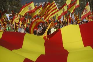 In Spain, a Wave of Pro-Unionists Rally