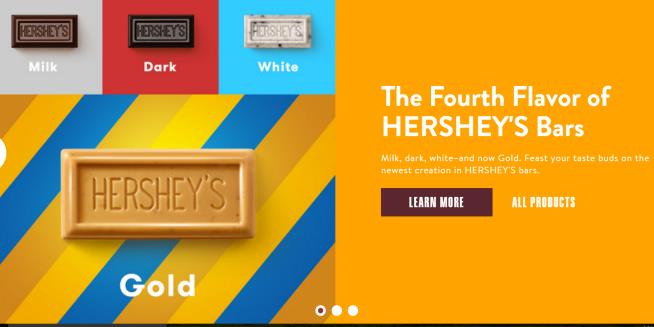 Hershey Bars Now Come in Milk, Dark, White ... and Gold