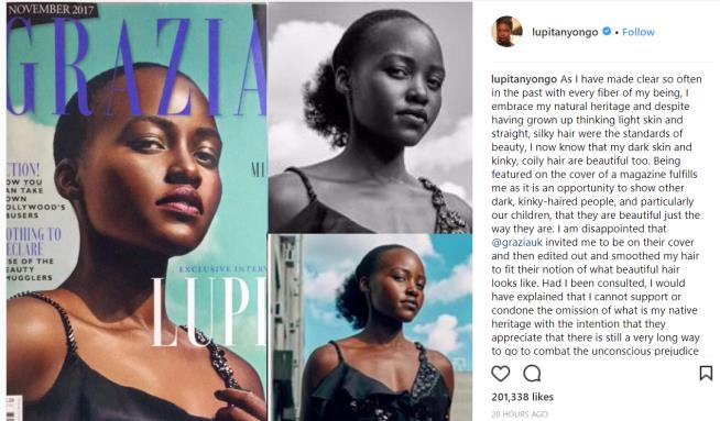 Magazine Apologizes for Cropping Lupita Nyong'o's Hair