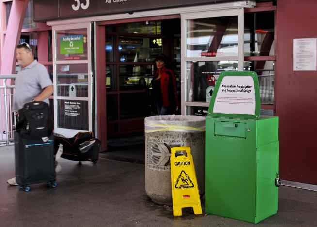 Las Vegas Airport Offers Boxes For Dumping Your Weed