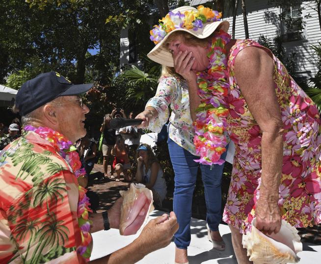 Conch Shell Blowing Contest Turns Into Touching Proposal