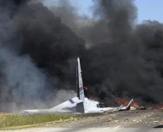 5 Dead After Military Plane Crashes Onto Highway