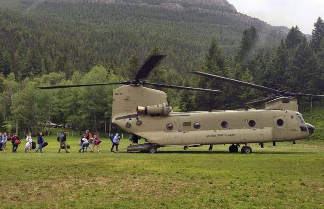 National Guard Rescues 140 Trapped Campers