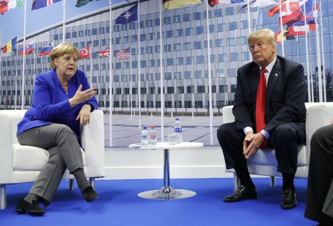 After Rough Words, Trump, Merkel Make Nice