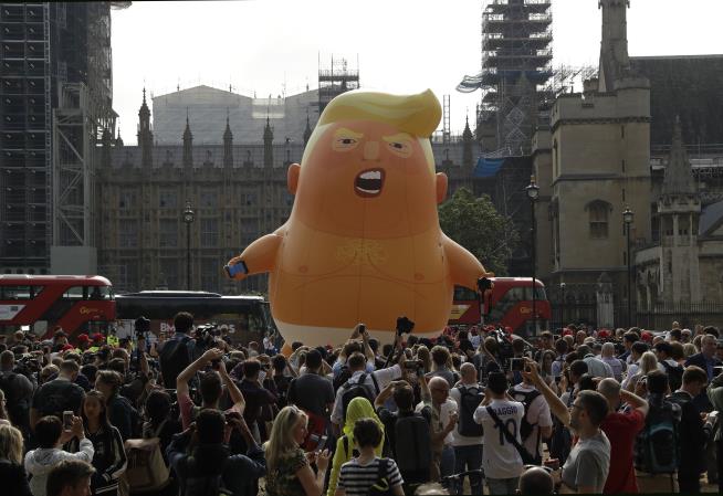 Trump 'Quite Stung' by London Blimp