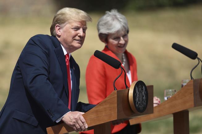 Trump, Thursday: PM Wrecked Brexit. Trump, Friday: PM 'Incredible Woman'