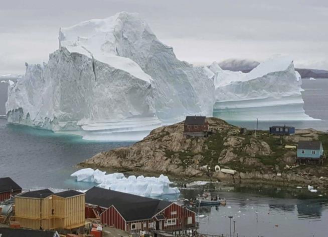 Greenland Villagers Flee as Giant Iceberg Approaches