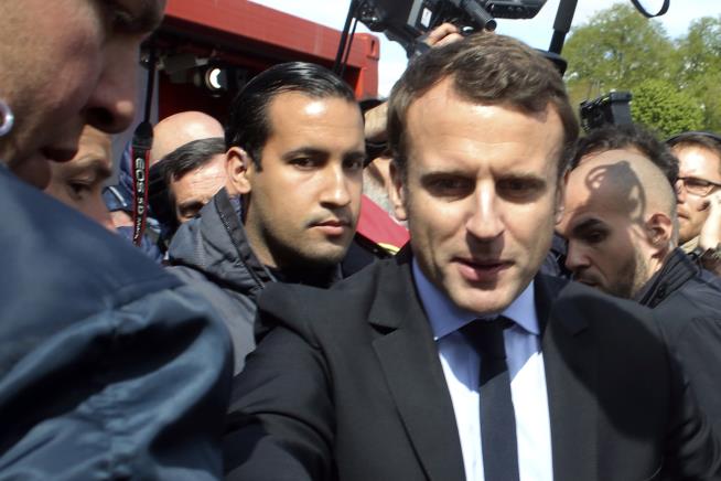 Growing Crisis for Macron: Bodyguard Beats a Protester
